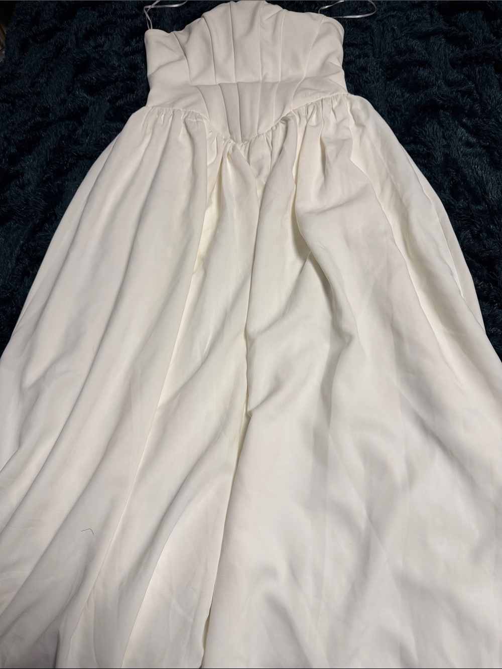 Heiress Beverly Hills Elegant White Strapless Full-Length Skirt